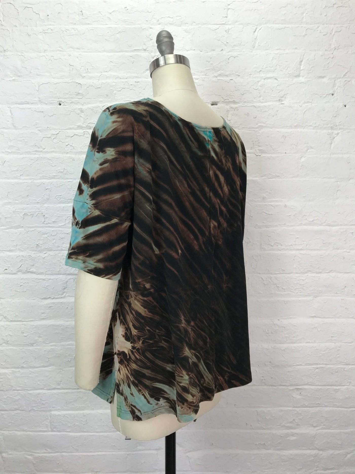 Grace Tunic in Turquoise Arashi - Cloud Candy