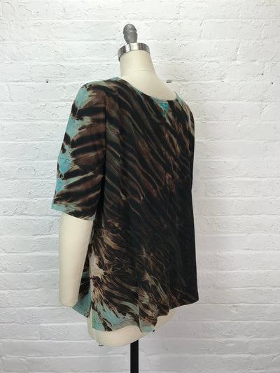 Grace Tunic in Turquoise Arashi - Cloud Candy