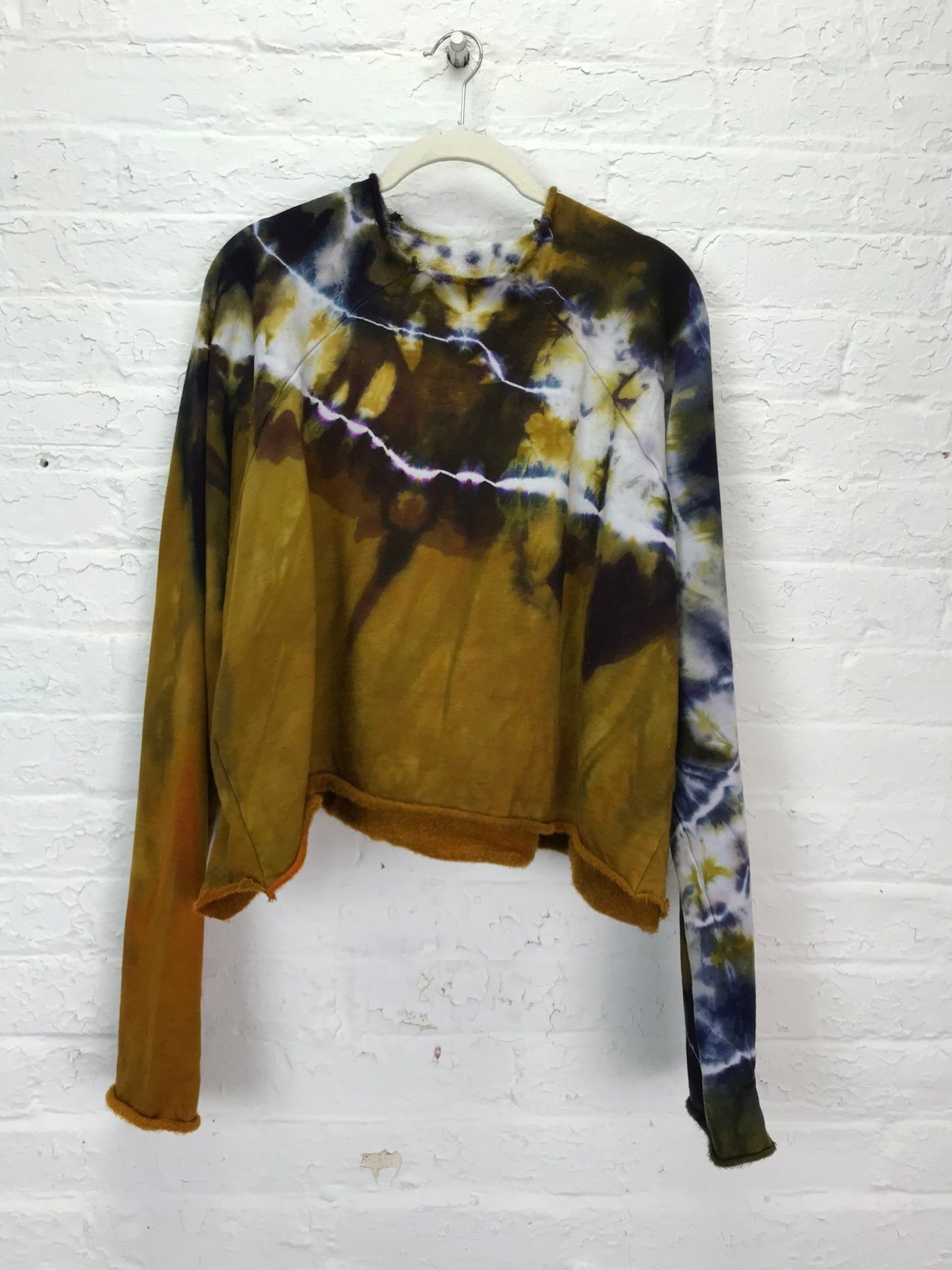 Heavyweight Fleece Cropped Sweatshirt in Caramel Suede - Cloud Candy