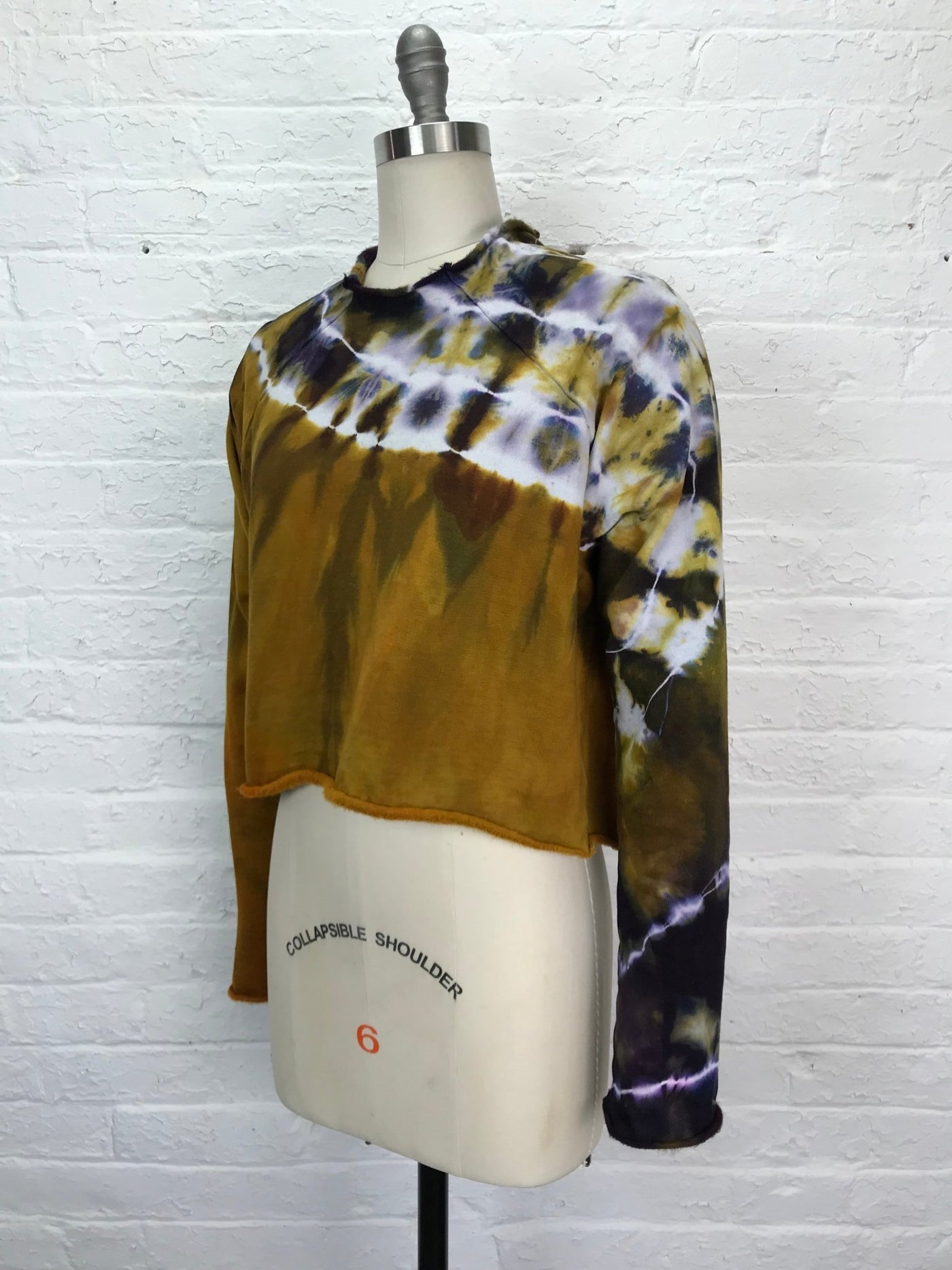 Heavyweight Fleece Cropped Sweatshirt in Caramel Suede - Cloud Candy
