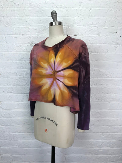 Heavyweight Fleece Cropped Sweatshirt in Golden Hour - Cloud Candy