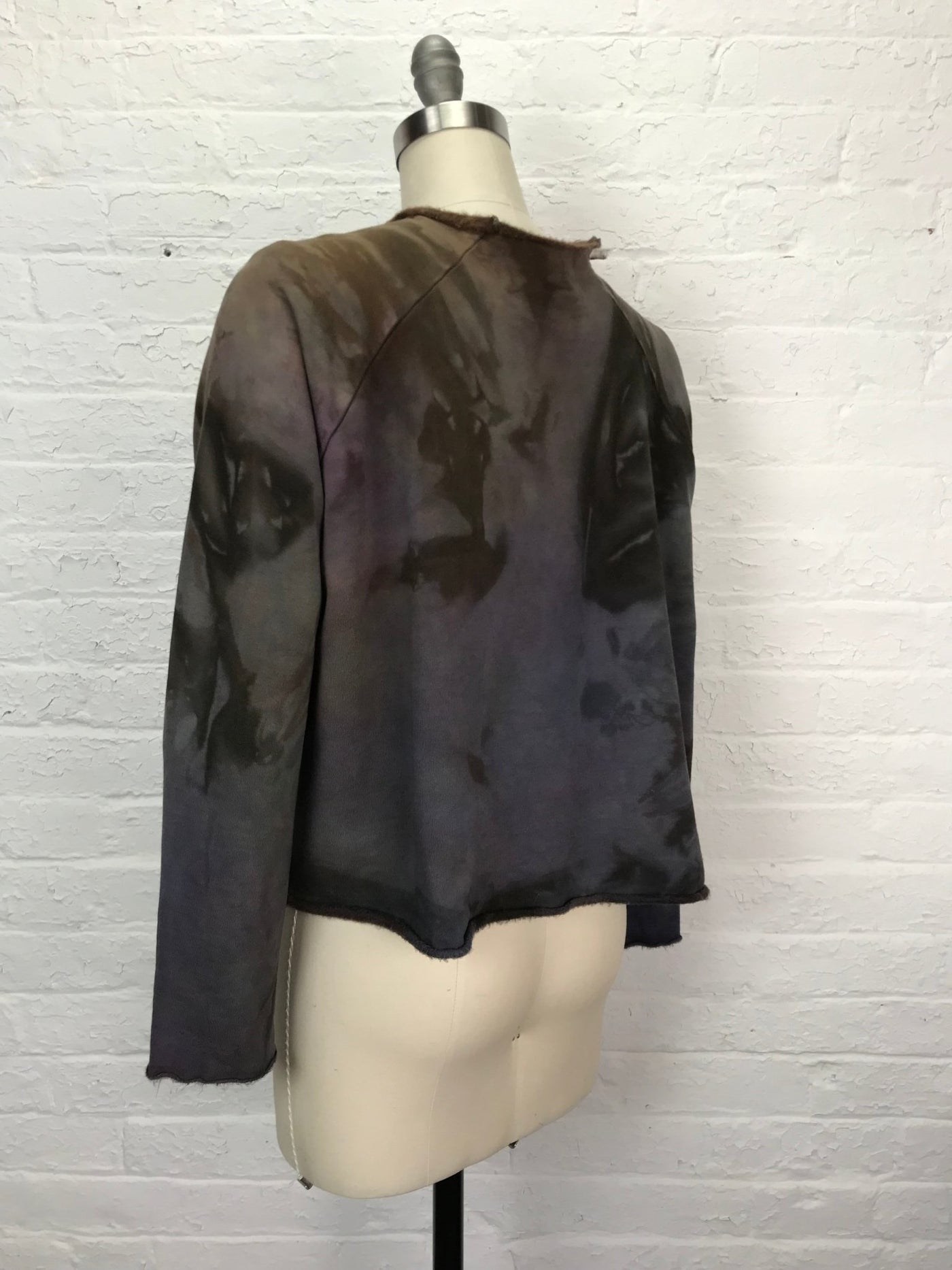 Heavyweight Fleece Cropped Sweatshirt in Luminous Moonstone Bloom - Cloud Candy