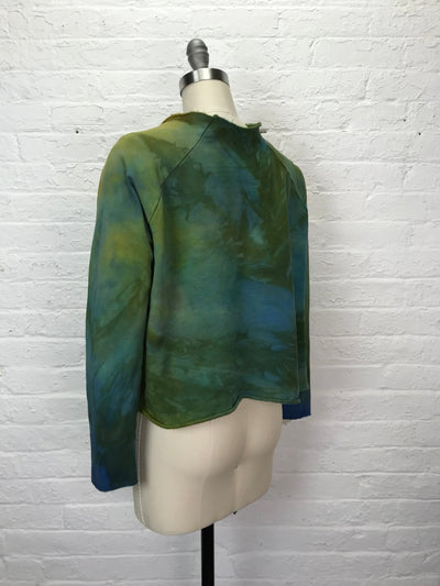 Heavyweight Fleece Cropped Sweatshirt in Merry Marigold - Cloud Candy