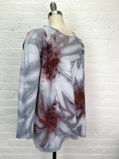 Heavyweight Fleece Sweatshirt in Ash & Petal - Cloud Candy