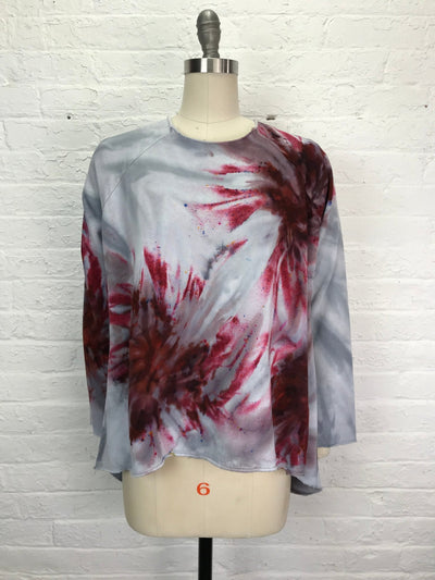 Heavyweight Fleece Sweatshirt in Ash & Petal - Cloud Candy