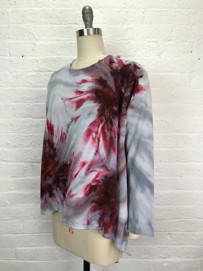 Heavyweight Fleece Sweatshirt in Ash & Petal - Cloud Candy