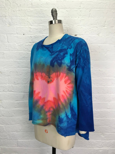 Heavyweight Fleece Sweatshirt in Sweetheart - Cloud Candy
