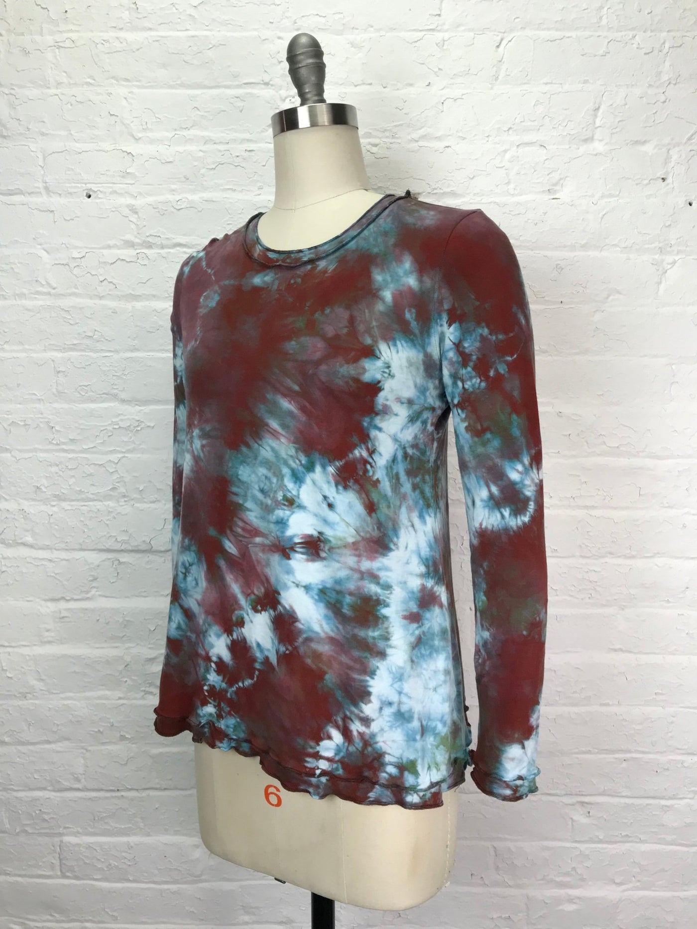 Isabella Long Sleeve Top in Shiraz Tangle - Cloud Candy