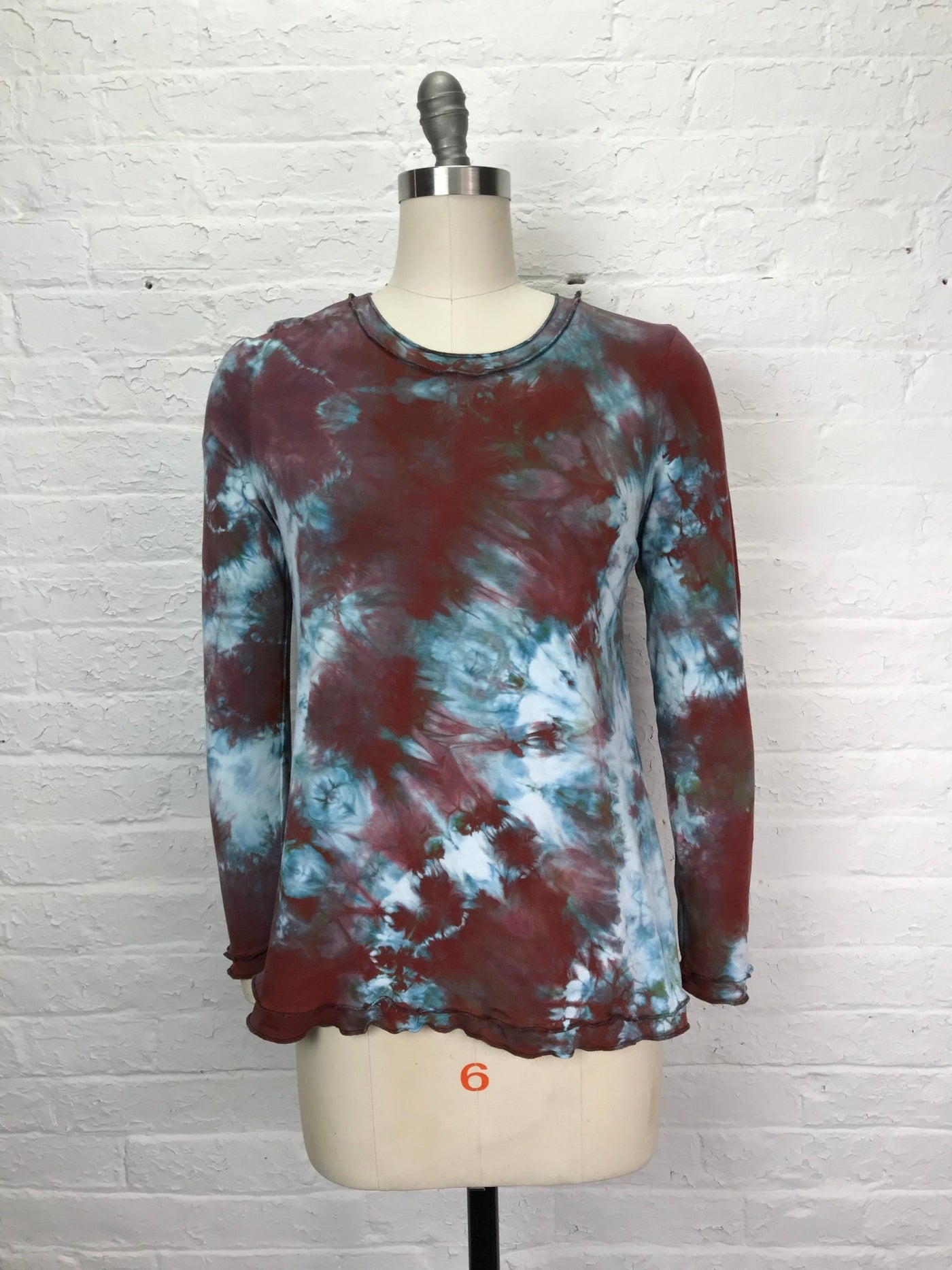 Isabella Long Sleeve Top in Shiraz Tangle - Cloud Candy