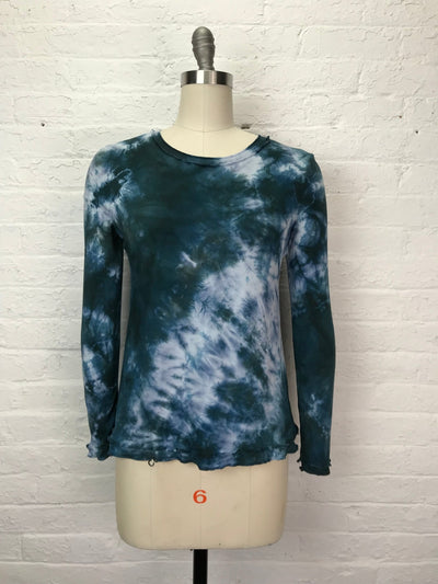 Isabella Long Sleeve Top in Stormy Seas - Cloud Candy