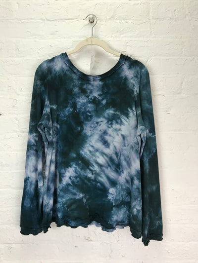 Isabella Long Sleeve Top in Stormy Seas - Cloud Candy