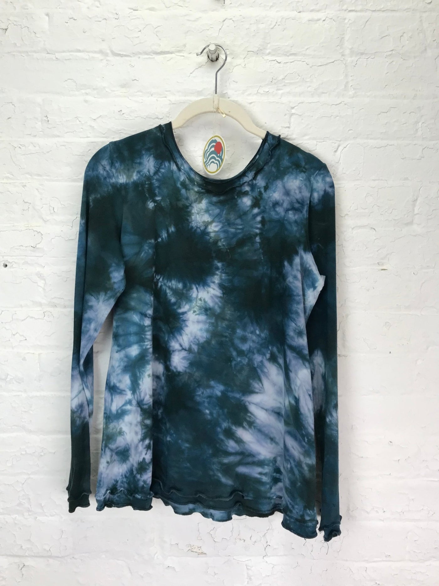 Isabella Long Sleeve Top in Stormy Seas - Cloud Candy