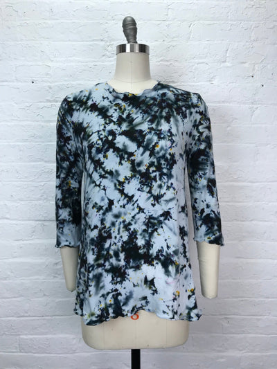 Jane 3/4 Sleeve Top in Smoke and Mirrors - Cloud Candy