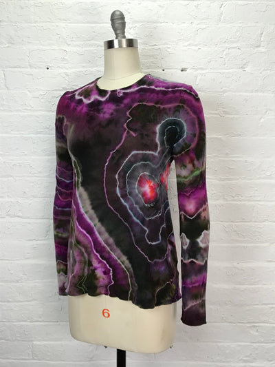 Jane Long Sleeve Top in Aubergenie - Small - Cloud Candy