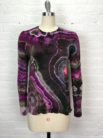 Jane Long Sleeve Top in Aubergenie - Small - Cloud Candy