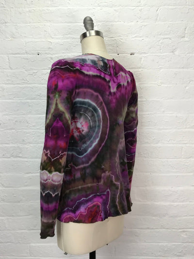 Jane Long Sleeve Top in Aubergenie - Small - Cloud Candy