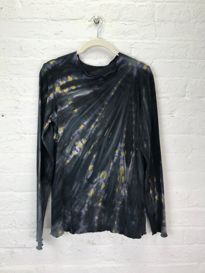 Jane Long Sleeve Top in Rainy City Night - Cloud Candy