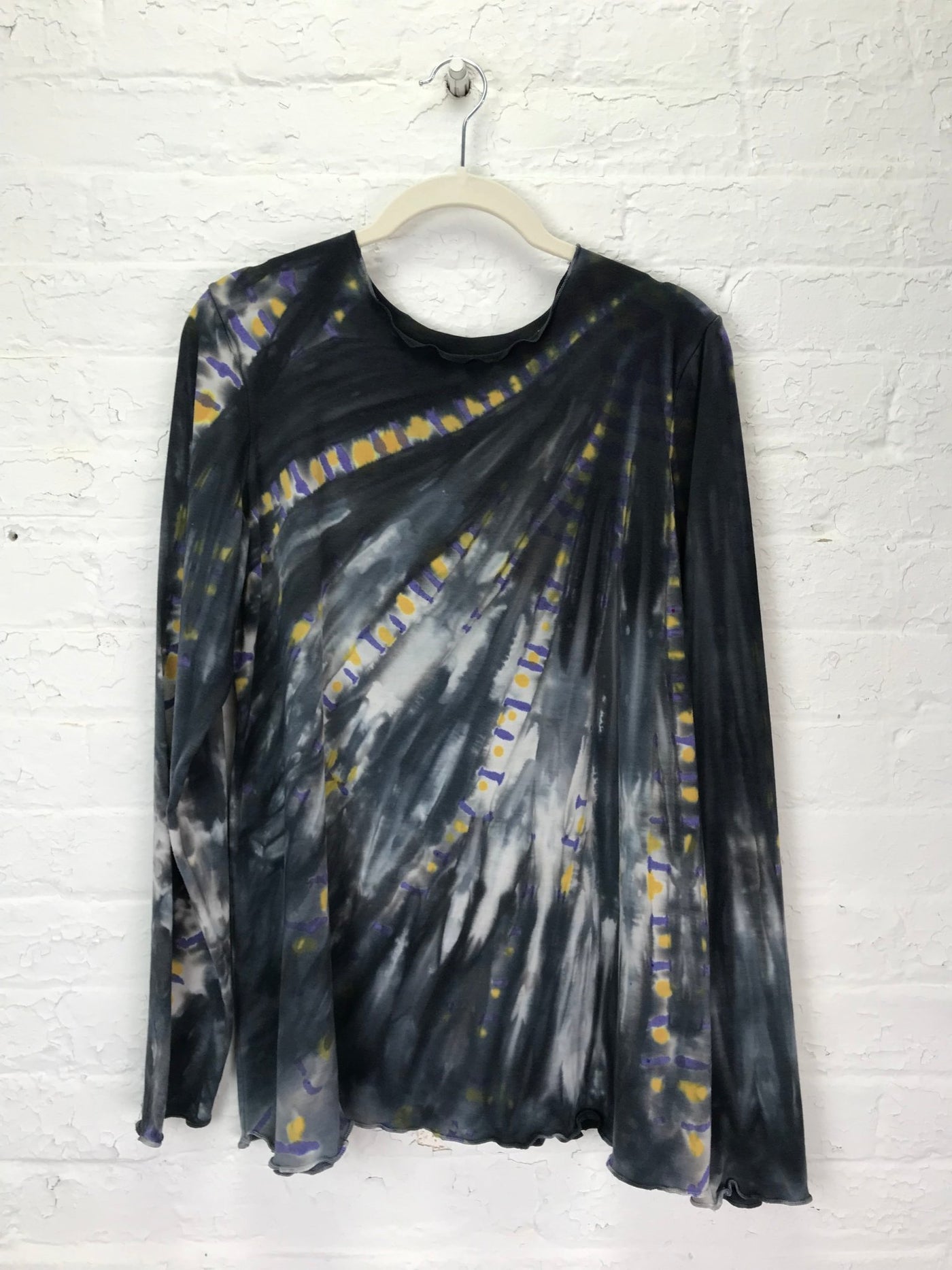 Jane Long Sleeve Top in Rainy City Night - Cloud Candy