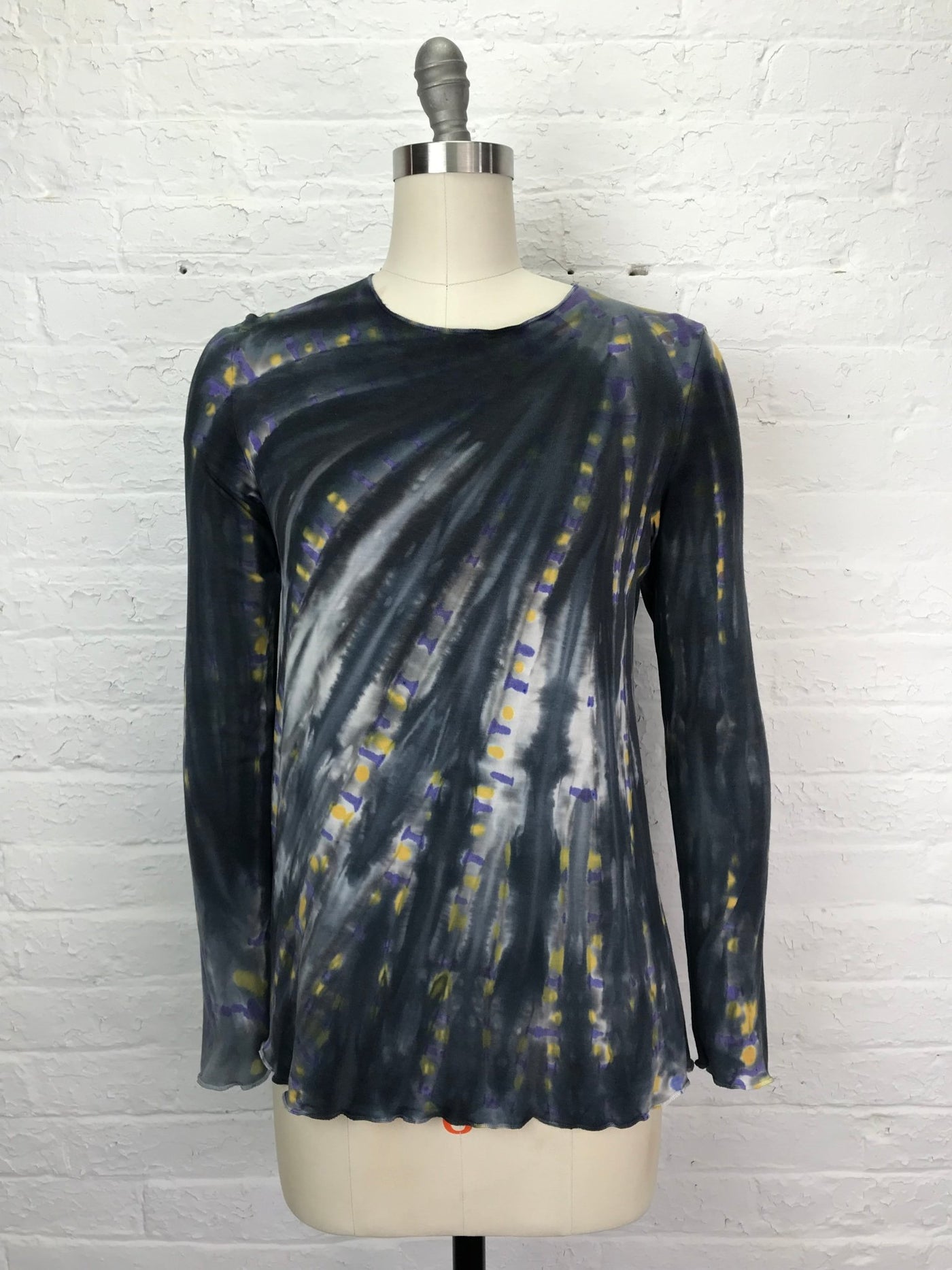 Jane Long Sleeve Top in Rainy City Night - Cloud Candy
