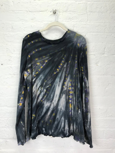 Jane Long Sleeve Top in Rainy City Night - Cloud Candy