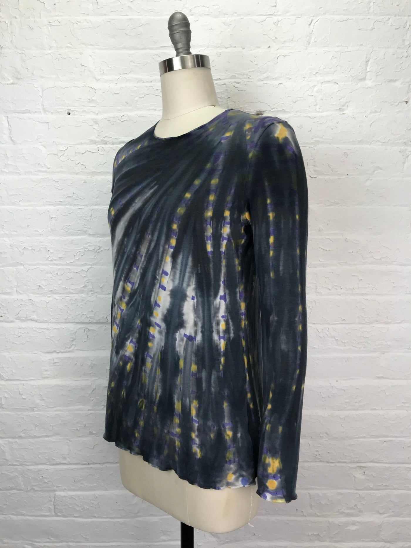 Jane Long Sleeve Top in Rainy City Night - Cloud Candy