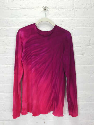 Jane Long Sleeve Top in Rose Glow - Cloud Candy