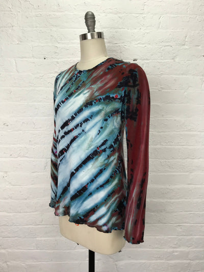 Jane Long Sleeve Top in Senegal Symphony - Cloud Candy