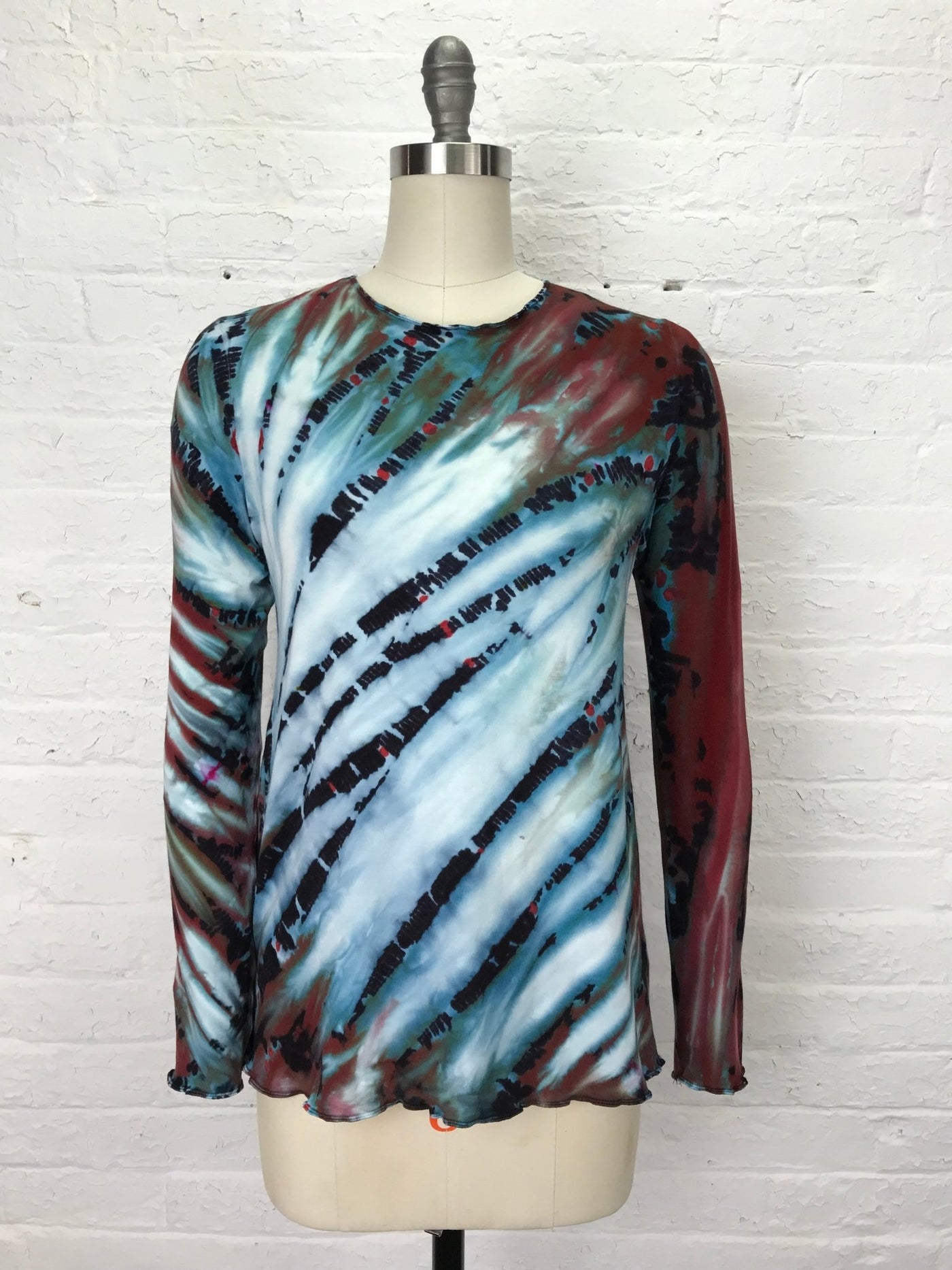 Jane Long Sleeve Top in Senegal Symphony - Cloud Candy