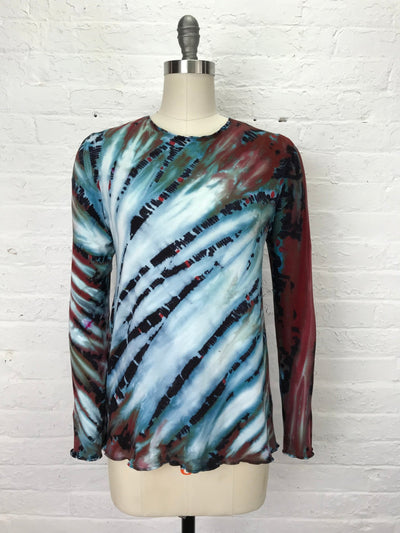 Jane Long Sleeve Top in Senegal Symphony - Cloud Candy
