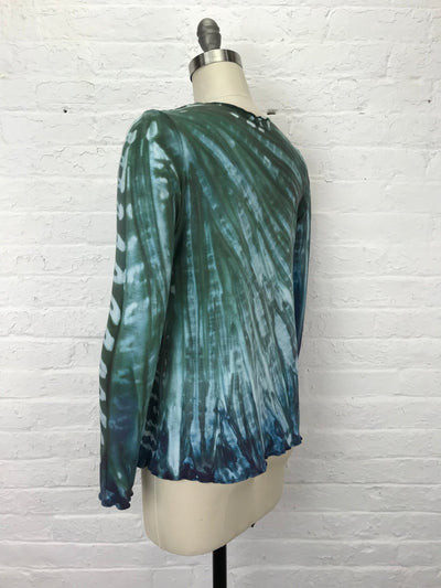 Jane Long Sleeve Top in Shadow of the Dolphin - Cloud Candy