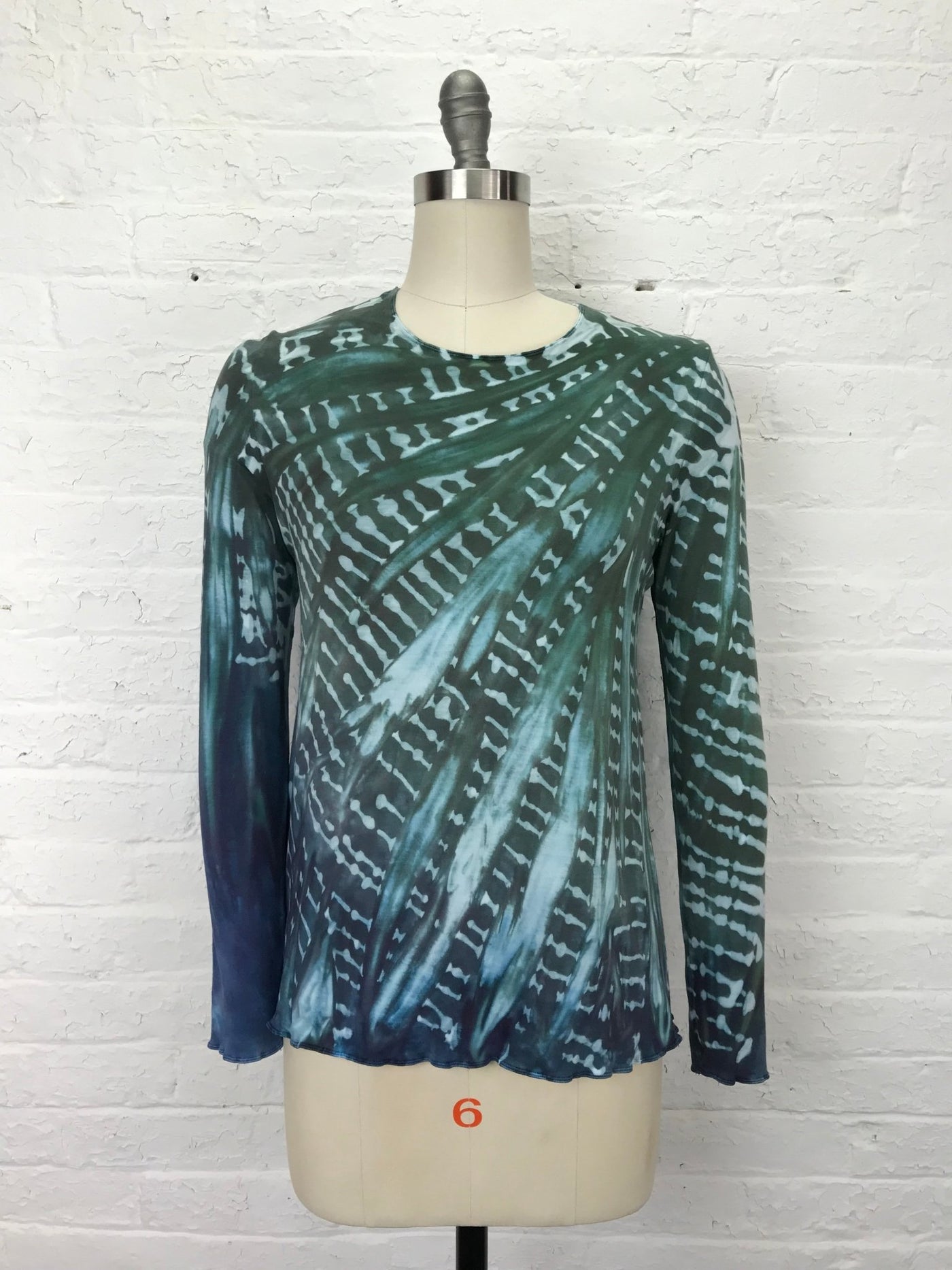 Jane Long Sleeve Top in Shadow of the Dolphin - Cloud Candy