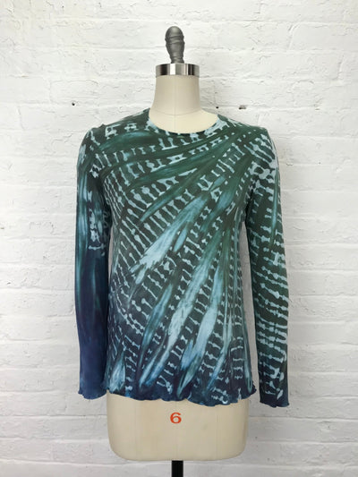 Jane Long Sleeve Top in Shadow of the Dolphin - Cloud Candy