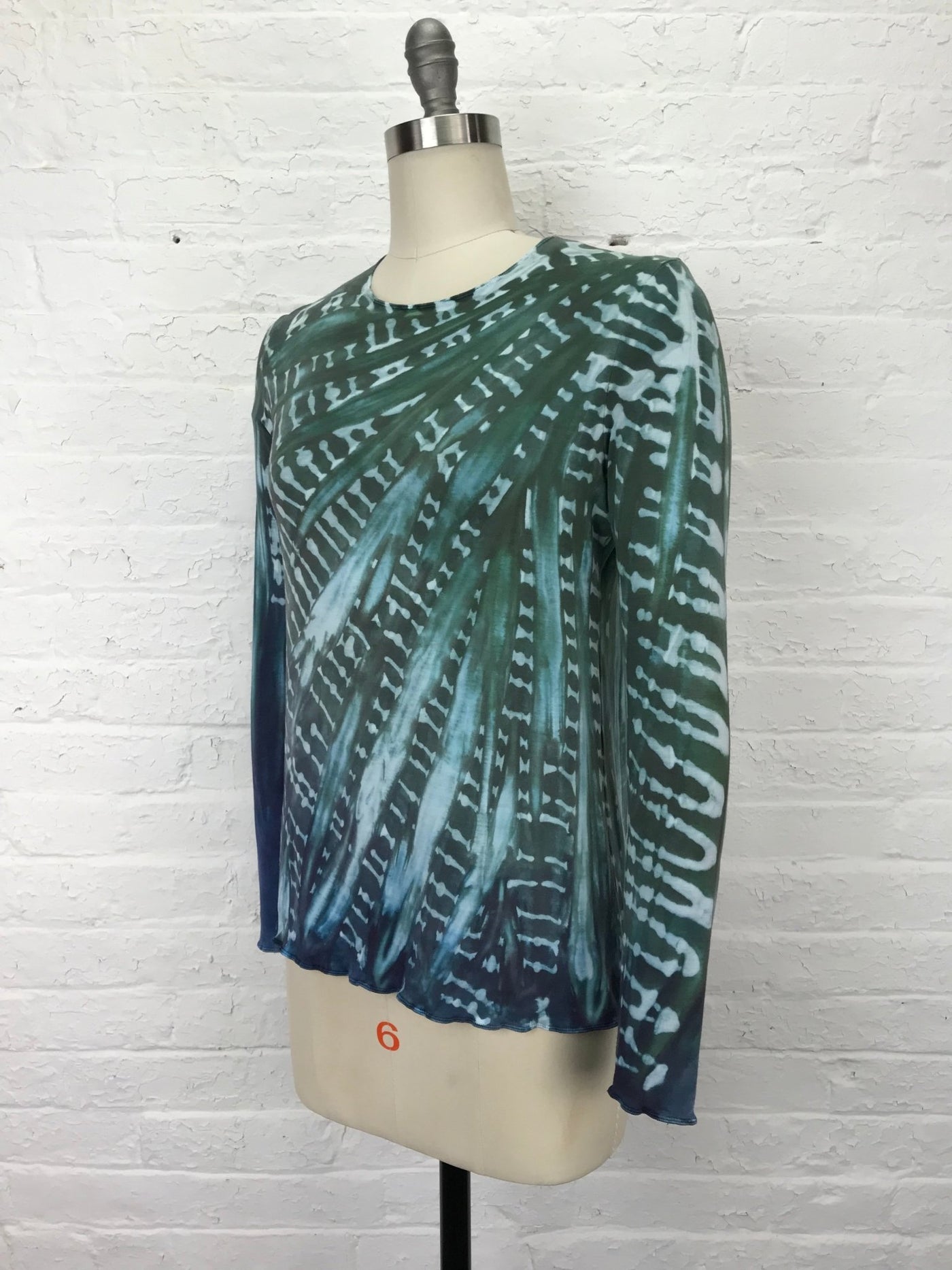 Jane Long Sleeve Top in Shadow of the Dolphin - Cloud Candy