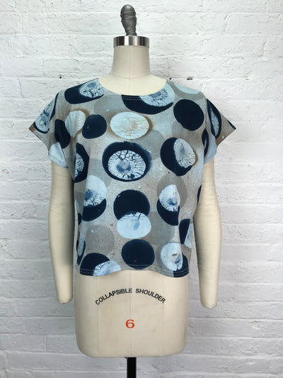 Juni Cap Sleeve Top in Molecular Mycology - Cloud Candy