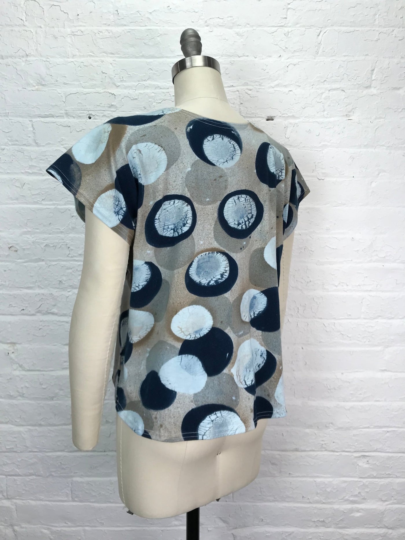 Juni Cap Sleeve Top in Molecular Mycology - Cloud Candy