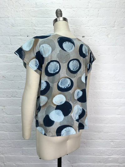 Juni Cap Sleeve Top in Molecular Mycology - Cloud Candy