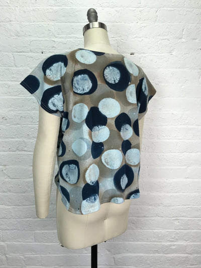 Juni Cap Sleeve Top in Molecular Mycology - Cloud Candy