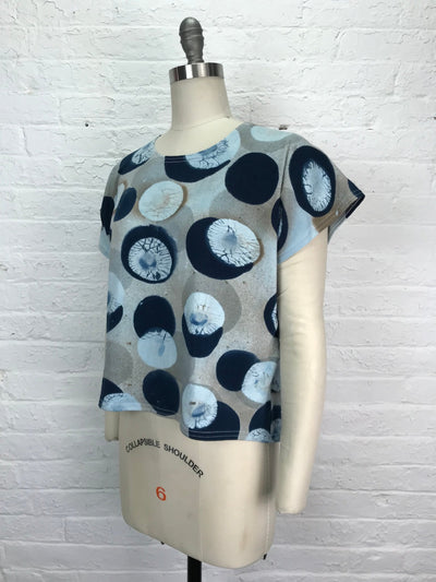 Juni Cap Sleeve Top in Molecular Mycology - Cloud Candy