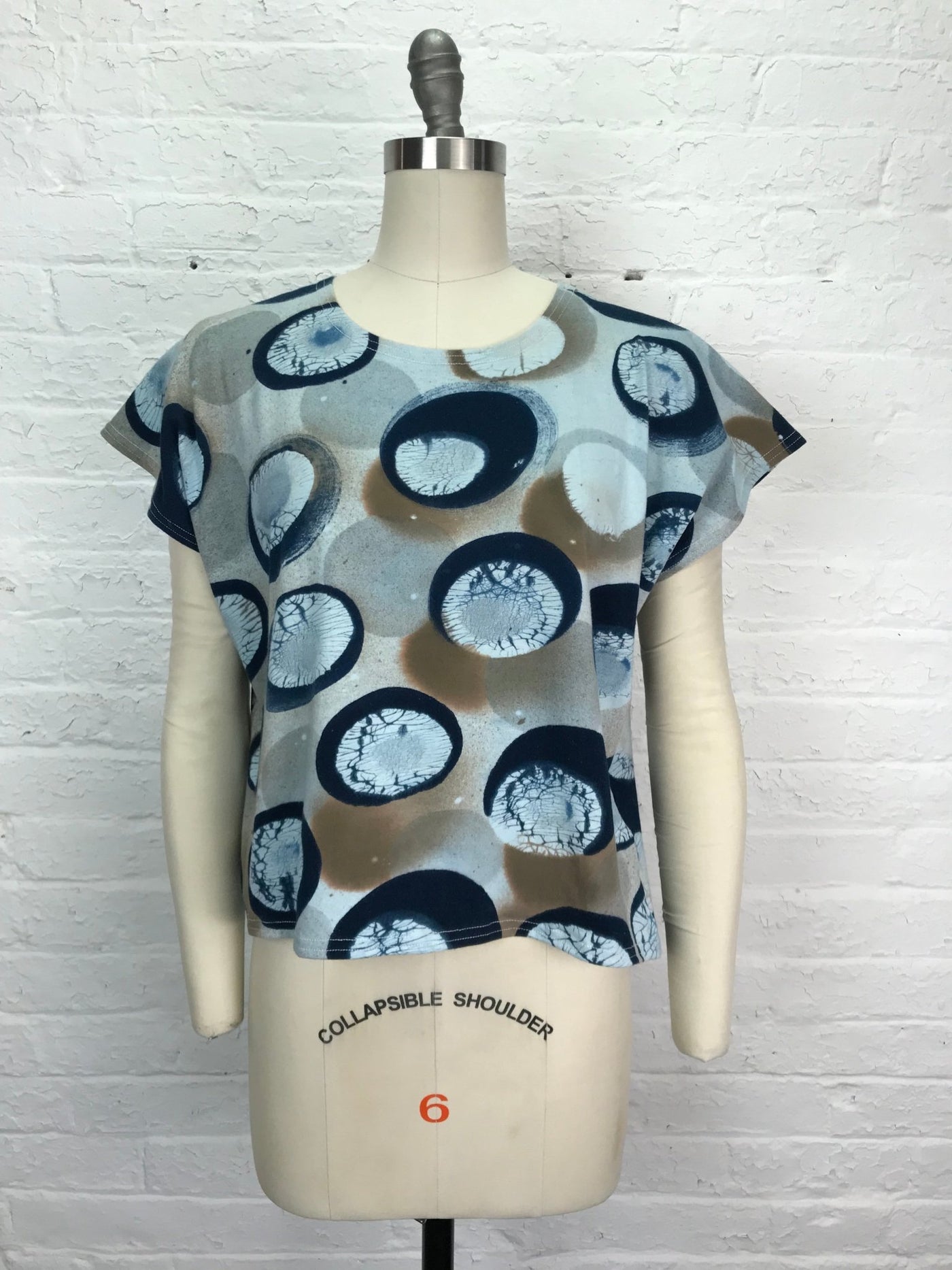 Juni Cap Sleeve Top in Molecular Mycology - Cloud Candy