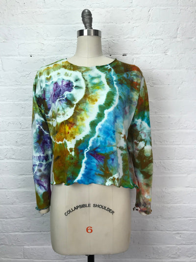 Juni Long Sleeve Petite Top in Spring Tulips - Cloud Candy