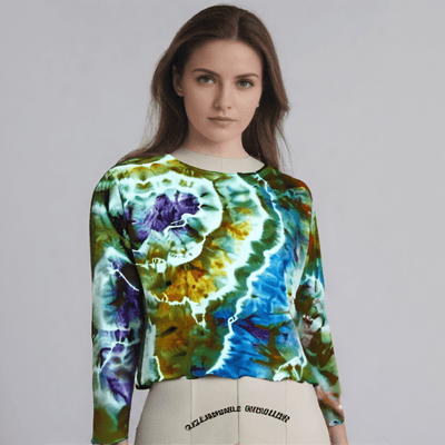 Juni Long Sleeve Petite Top in Spring Tulips - Cloud Candy
