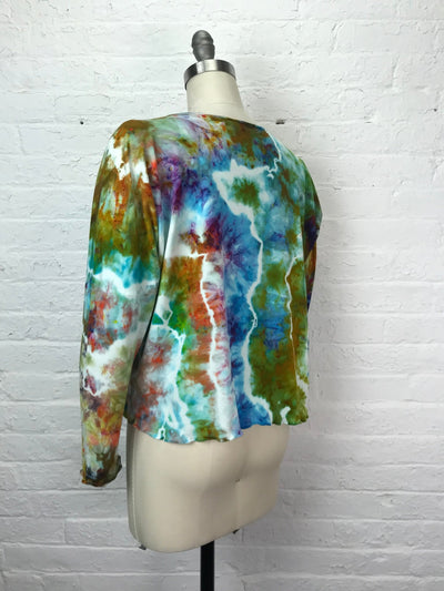 Juni Long Sleeve Petite Top in Spring Tulips - Cloud Candy