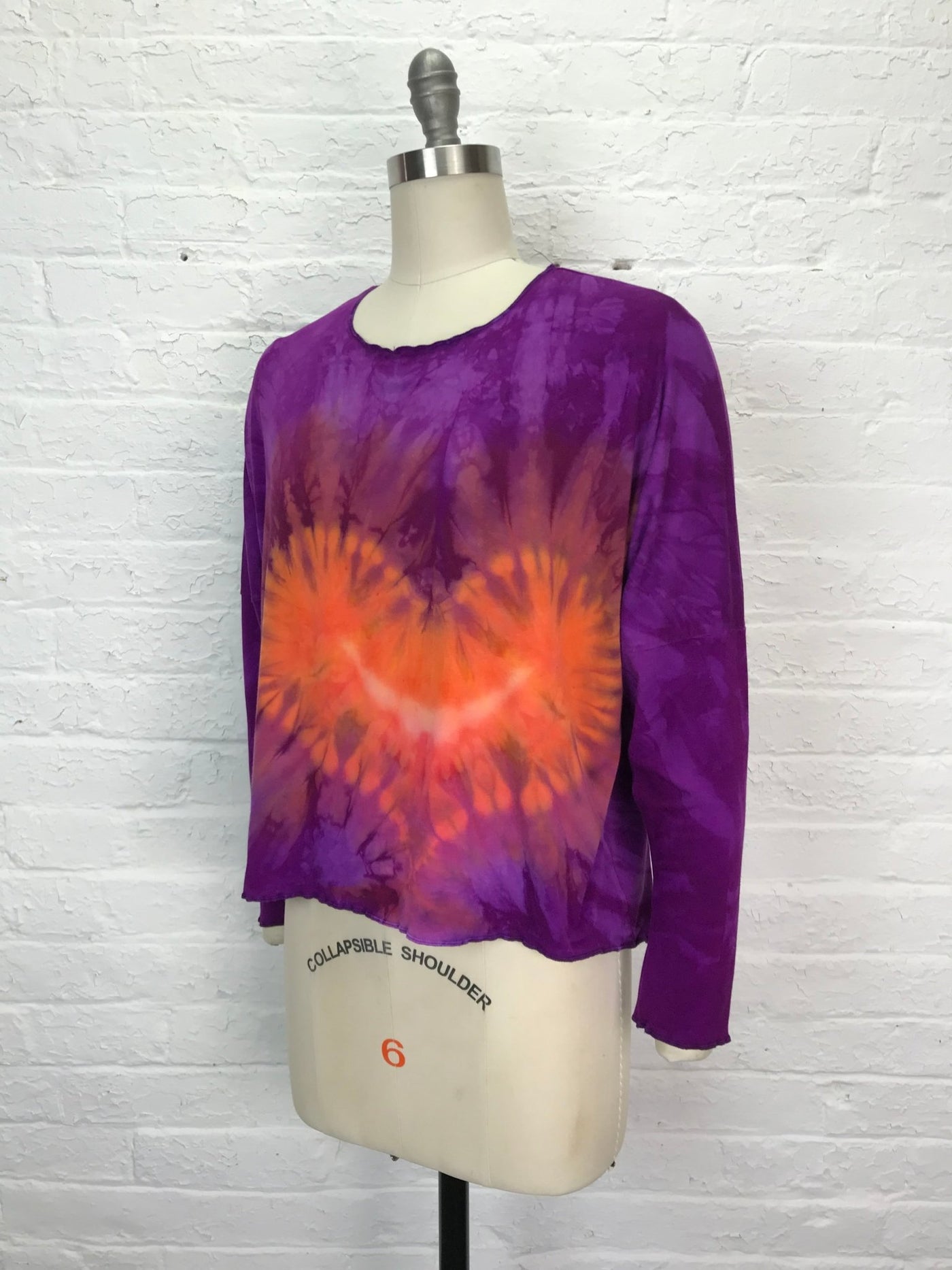 Juni Long Sleeve Shirt in Smiling Heart - Cloud Candy