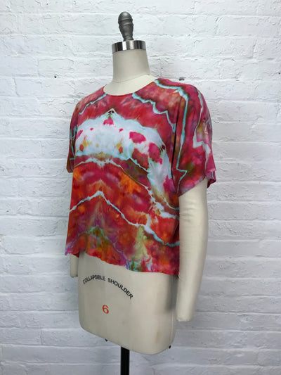 Juni Short Sleeve Petite Top in Aura of the Goddess - Cloud Candy