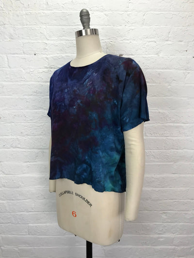 Juni Short Sleeve Petite Top in Dark Matter - Cloud Candy