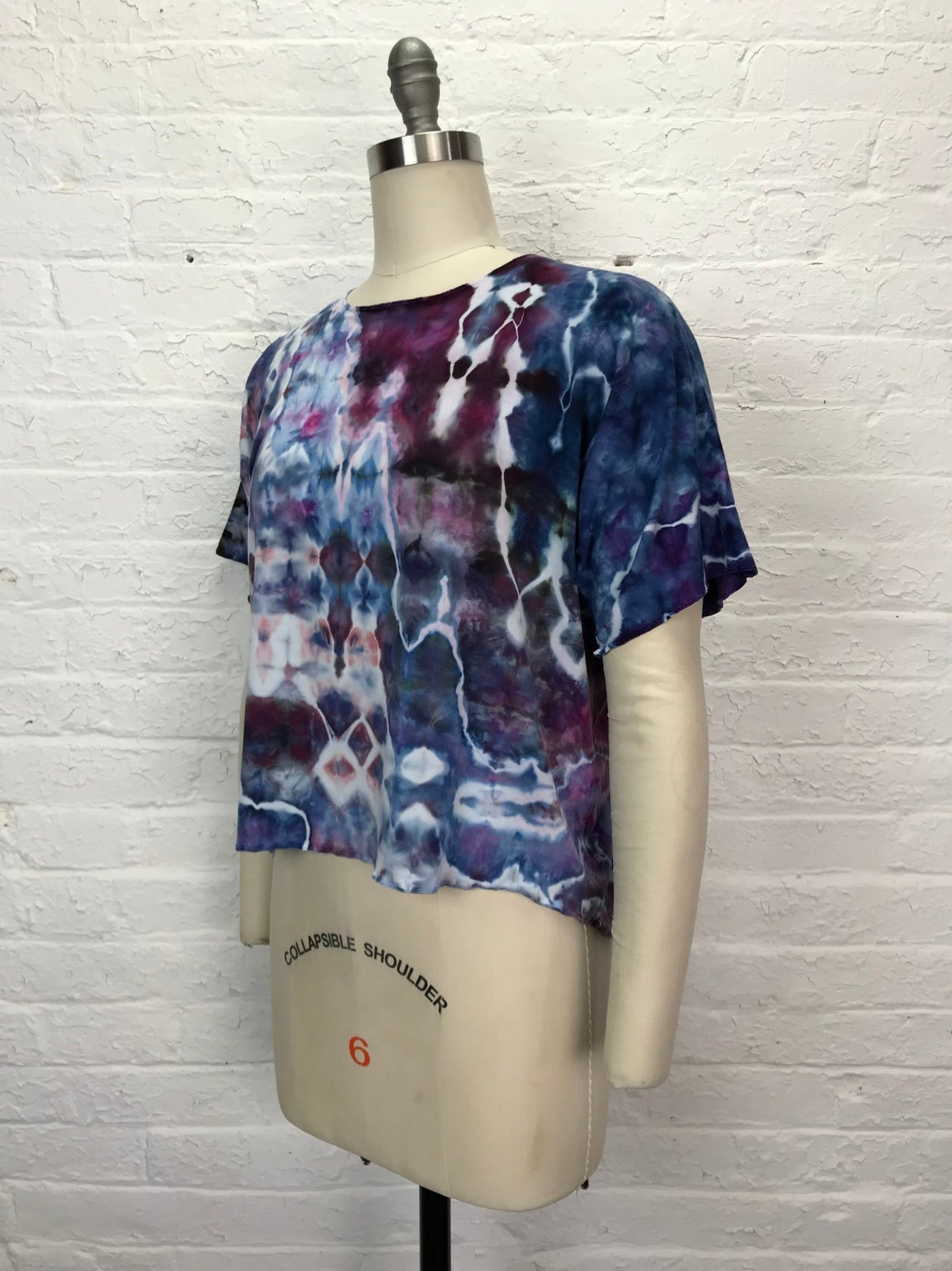 Juni Short Sleeve Petite Top in Glitch - Cloud Candy