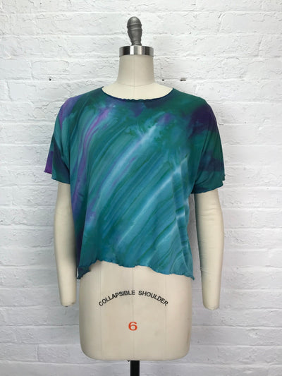 Juni Short Sleeve Petite Top in Healing Wands of Flourite - Cloud Candy