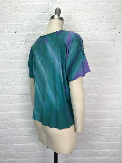 Juni Short Sleeve Petite Top in Healing Wands of Flourite - Cloud Candy