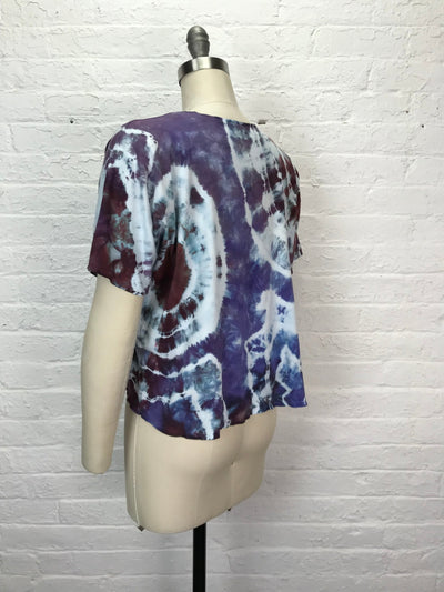 Juni Short Sleeve Petite Top in Mineral Springs - Cloud Candy