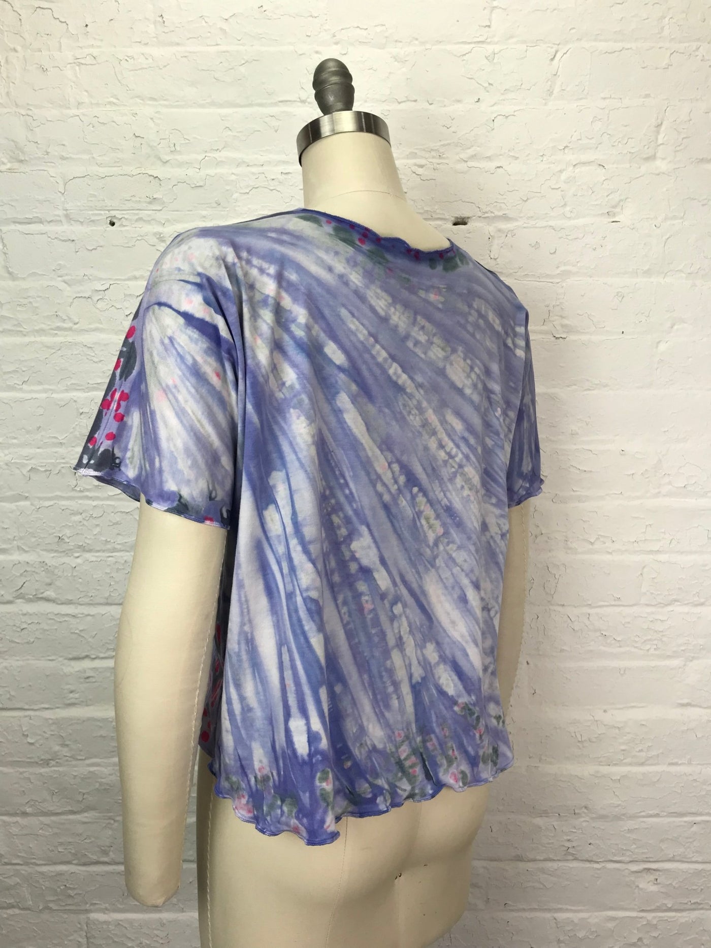 Juni Short Sleeve Petite Top in Sky Berry - One Size - Cloud Candy